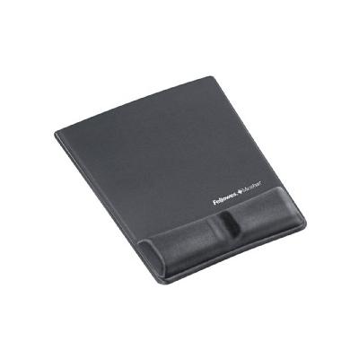 Memory Foam Wrist Support w/Attached Mouse Pad, Graphite (Grey)