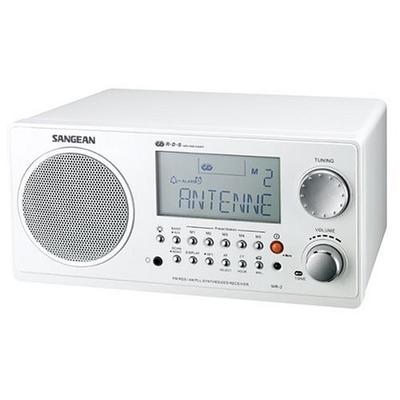 Sangean WR-2 Digital AM/FM Table Top Radio - White