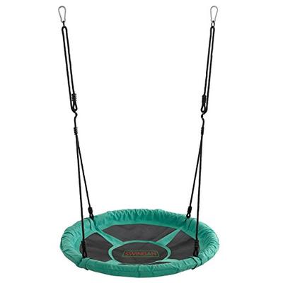 Swingan - 37.5" Super Fun Nest Swing with Adjustable Ropes - Solid Fabric Seat Design