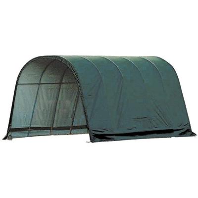 ShelterLogic Round Style Run-In Shelter, Green, 12 x 20 x 10 ft.