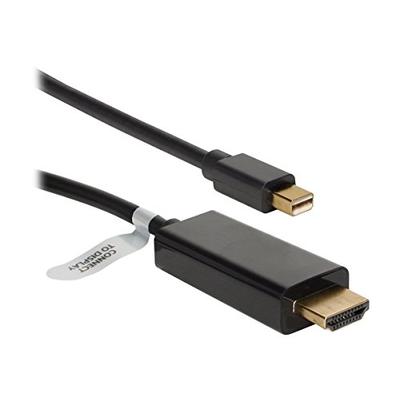 QVS Standard Video/Audio Cable - Displayport/HDMI Black (MDPH-10BK)
