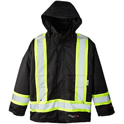 Viking Professional Insulated Journeyman FR Waterproof Flame Resistant Jacket, Black, Small