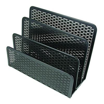 Artistic Urban Collection Punched Metal Letter Sorter, Black (ART20003)