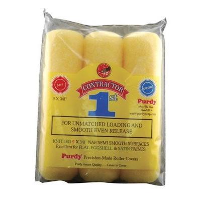 Purdy Contractor Roller Cover Knit Fabric Semi-Smooth Surfaces 3/8 " Nap 9 "