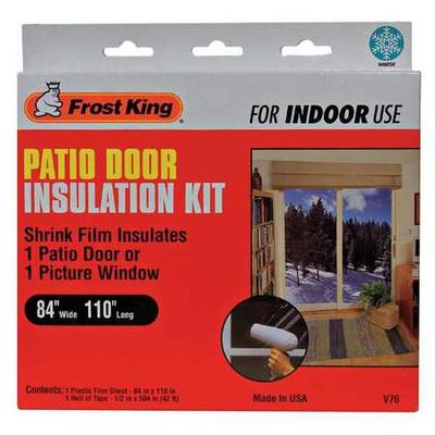 FROST KING V76H Patio Door Insulation Kit, 84" x 110", Indoor
