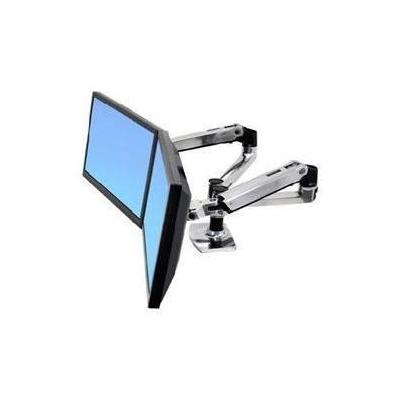 ERGOTRON LX Montagearm fuer 2 Monitore nebeneinander poliertes Aluminium