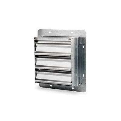 Dayton 36" W Gravity Operated Single Panel Exhaust Shutter (2FTX7) - Mill Finish Aluminum