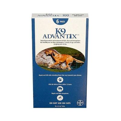 K9 Advantix Extra Large Dogs over 55 lbs (Blue) 6 Doses
