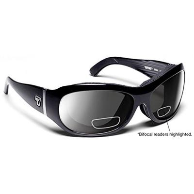 7eye Briza Reader Glossy Black SharpView Gray +1.50