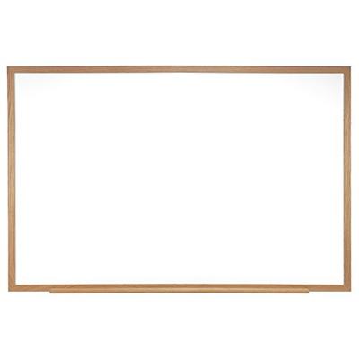 Ghent 4 x 5 Porcelain Magnetic Whiteboard, Wood Frame, 1 Marker, 1 Eraser, Made in the USA (M1W-45-4