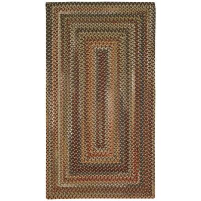 Capel Rugs Manchester Rectangle Braided Area Rug, 3 x 5", Brown Hues