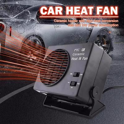 Car Heater 12V Portable Car Heater Fan Fast Heating Windshield Heater Defroster 2 in 1 Cooling Heating for Camping Trip