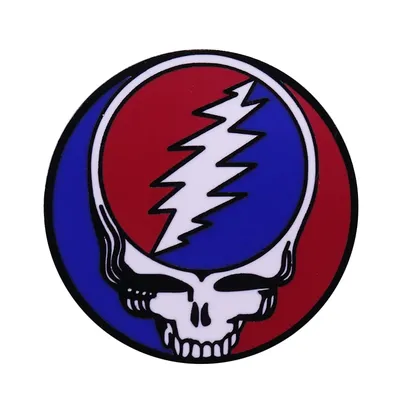 Grateful Dead Steal Your Face lapel pin detailed graphic artwork design rock music fans gift